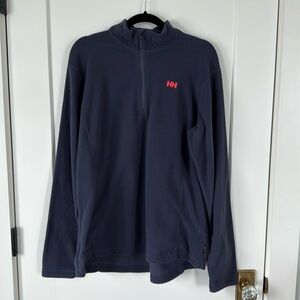 Helly Hansen quarter zip fleece in navy